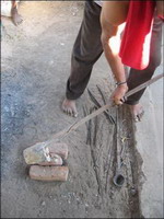 atelier fonte du bronze a la cire perdue inde